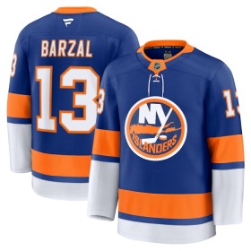 Män Ishockey New York Islanders tröja Fanatics Premium Mathew Barzal 2024-25 Blå Hemma